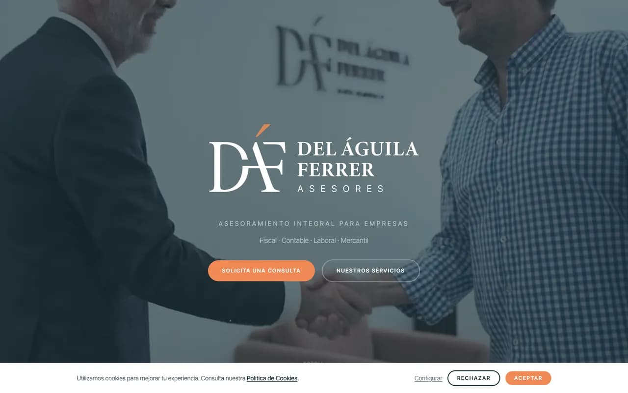 Captura de Del Águila Ferrer Asesores