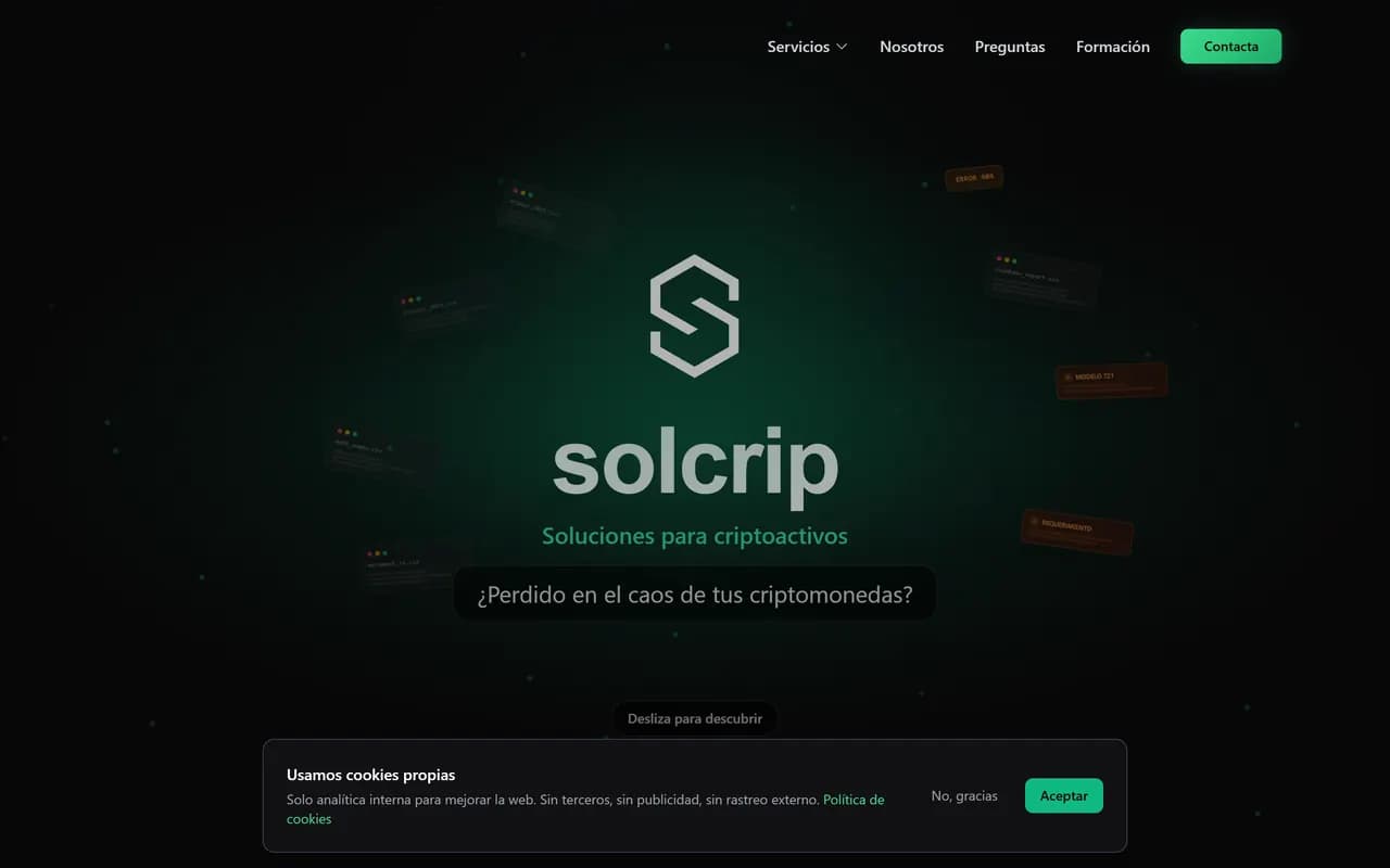 Captura de Solcrip